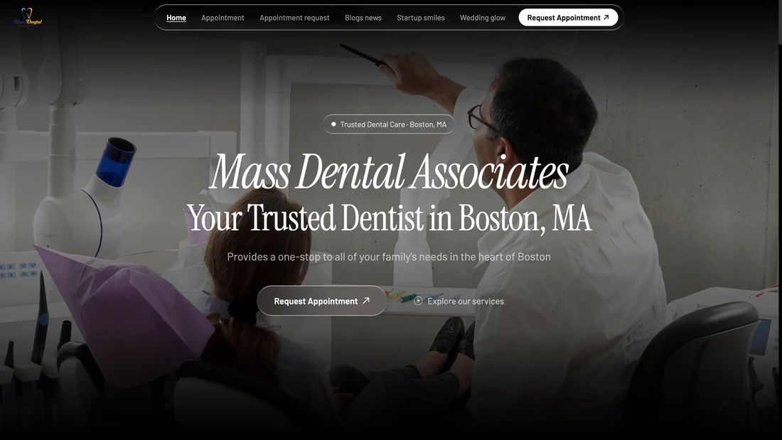 Dental practice website, rebuilt with Uisdom